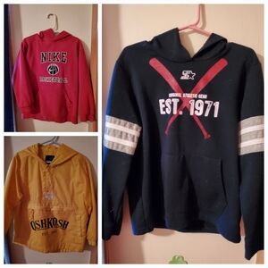 Boy's hoodies & shirt size 6/7 (small) 4 pieces total